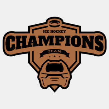 Champions Team Ice Hockey logo template Thumbnail