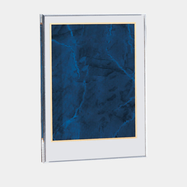 6" x 8 5/8 " Sapphire Marble Acrylic Award-Upright Only Thumbnail