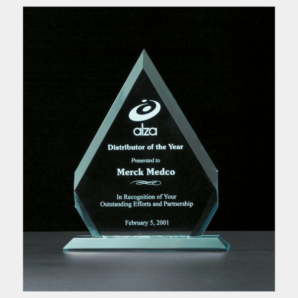 9 1/8" x 11 1/4" Diamond Series Jade Acrylic Award Thumbnail