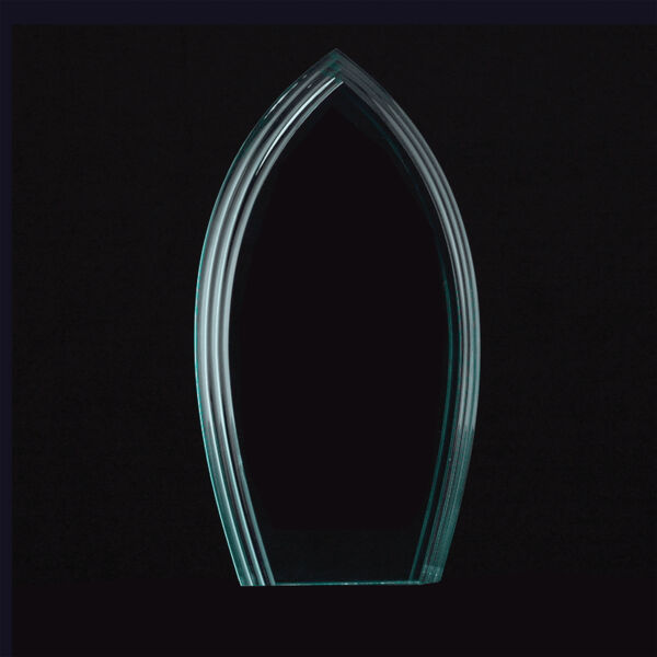 7 3/4" Flame Series Jade Acrylic Award-Upright Only Thumbnail