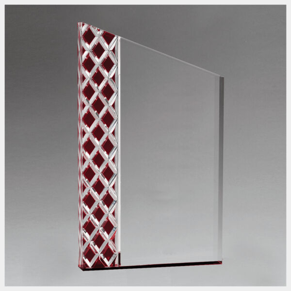 5 1/2" x 8 1/4" Zenith Series Acrylic with Lattice Pattern and Metallic Accent-Upright Only Thumbnail