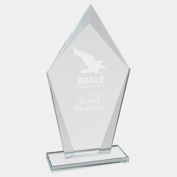 8 1/2" Diamond Glass Award Thumbnail