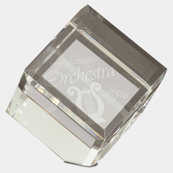 4" x 4" Crystal Cube Thumbnail