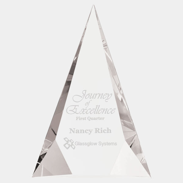 7" x 10" Crystal Facet Triangle Thumbnail