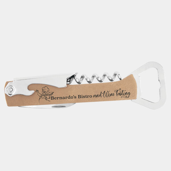 Laserable Leatherette Wine Bottle Opener Thumbnail
