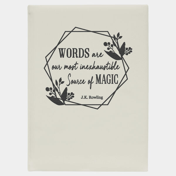 7" x 9 3/4" / Laserable Leatherette Journal with Lined Notepad Thumbnail