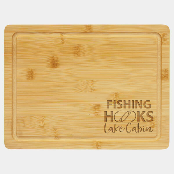11 1/2" x 8 3/4" Cutting Board with Drip Ring Thumbnail