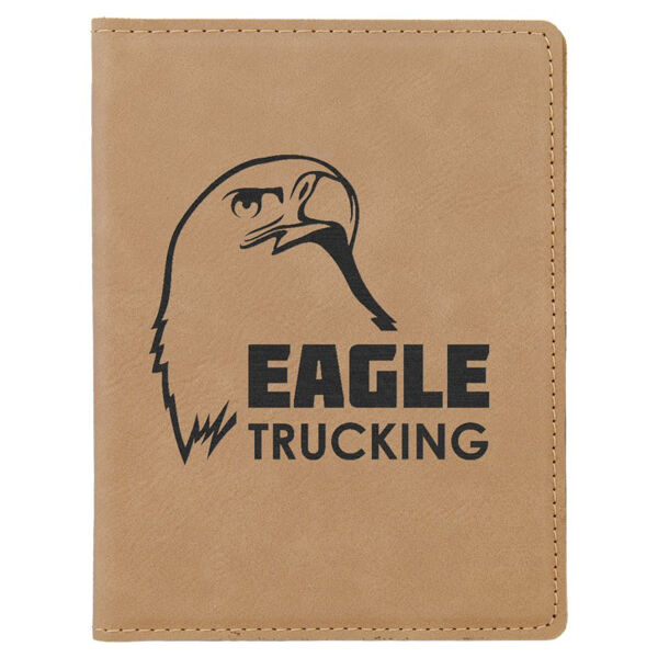 4 1/4" x 5 1/2" Laserable Leatherette Passport Holder Thumbnail