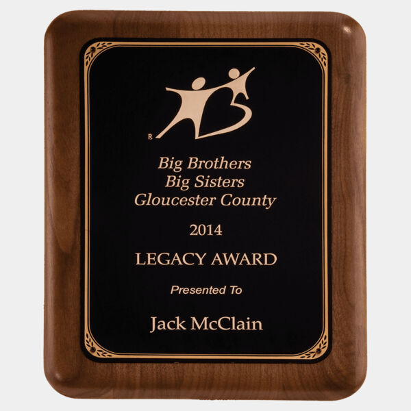 10 1/2" x 13" American Plaque with Border LaserFX Plate Thumbnail