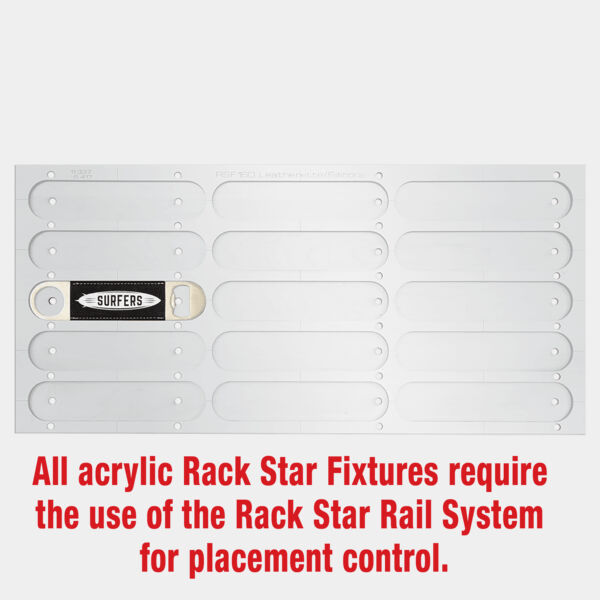 1 1/2" x 7" Bottle Opener Fixture-Holds 15-Laserable Leatherette/Silicone Thumbnail