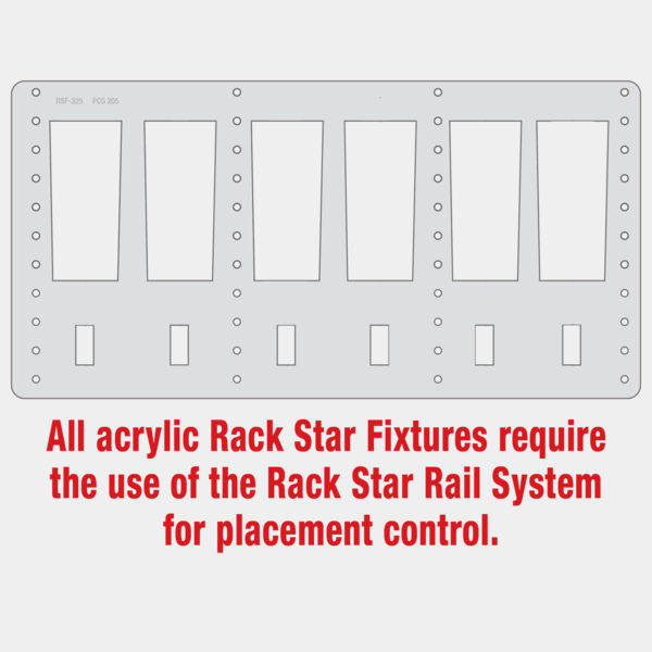 PCG205 16 oz. Pilsner Rack Star Fixture- Holds 6 Thumbnail