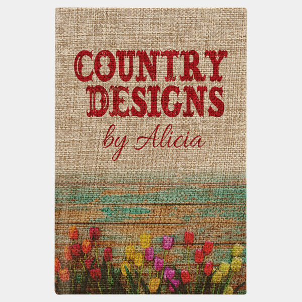 5 1/4" x 8 1/4" Burlap Sketch Book with Unlined Notepad Thumbnail