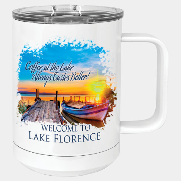 Sublimatable Polar Camel 15 oz. Vacuum Insulated Mug with Slider Lid Thumbnail