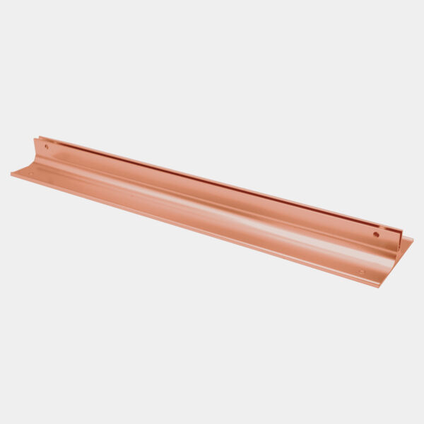 12", Polished , Kota Pro Aluminum Corridor Bracket, Fits 1/8" Thick Plastic Insert Thumbnail