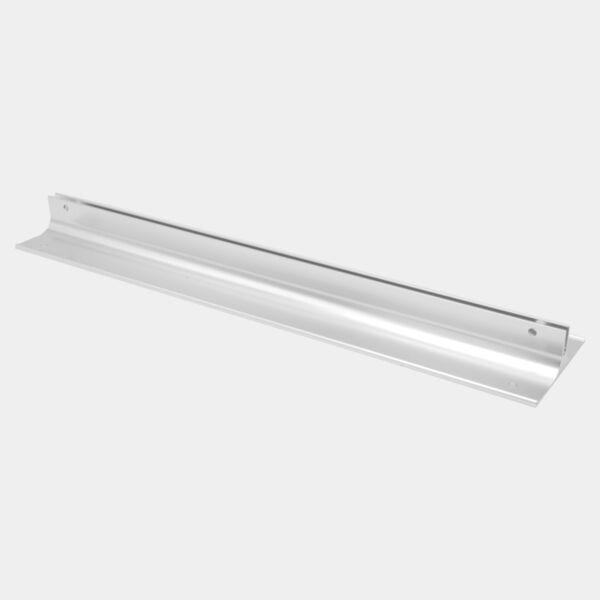 12", Satin , Kota Pro Aluminum Corridor Bracket, Fits 1/8" Thick Plastic Insert Thumbnail