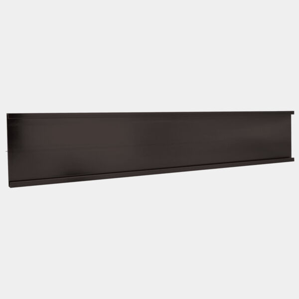 1 1/2" x 10", Kota Pro Aluminum Wall Bracket without Mounting Holes, Fits 1/16" Thick Plastic Insert Thumbnail