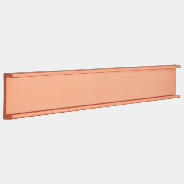 1" x 6", Polished , Kota Pro Aluminum Wall Bracket without Mounting Holes, Fits 1/16" Thick Plastic Insert Thumbnail