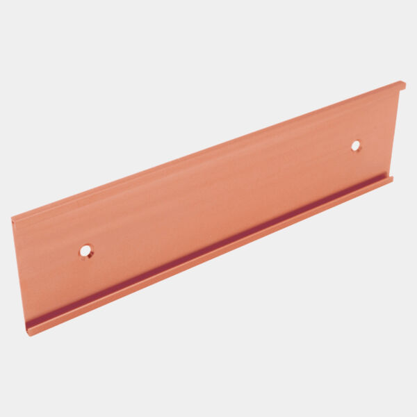 3" x 4", Polished , Kota Pro Aluminum Wall Bracket with Mounting Holes, Fits 1/8" Thick Plastic Insert Thumbnail