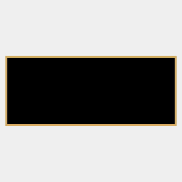 1 3/8" x 3 1/4" Laserable Brass Plaque Plate with Border Thumbnail
