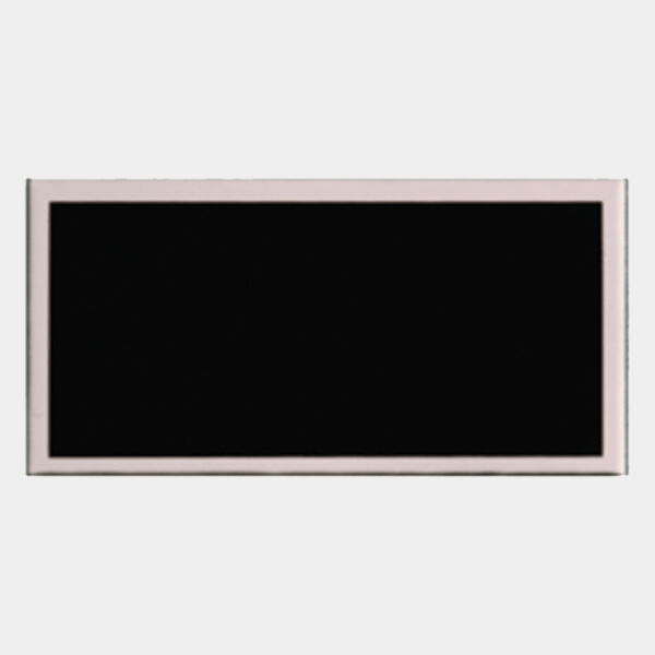 1 1/4" x 2 1/2" Laserable Aluminum Plate with Border and Adhesive on Back Thumbnail