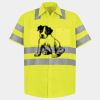Men's High Visibility Safety Short Sleeve Work Shirt Thumbnail