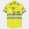 Men's High Visibility Safety Short Sleeve Work Shirt Thumbnail