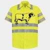 Men's High Visibility Safety Short Sleeve Work Shirt Thumbnail