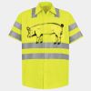 Men's High Visibility Safety Short Sleeve Work Shirt Thumbnail