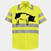 Men's High Visibility Safety Short Sleeve Work Shirt Thumbnail