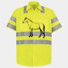 Men's High Visibility Safety Short Sleeve Work Shirt Thumbnail