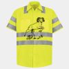 Men's High Visibility Safety Short Sleeve Work Shirt Thumbnail
