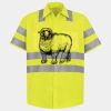 Men's High Visibility Safety Short Sleeve Work Shirt Thumbnail