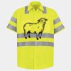 Men's High Visibility Safety Short Sleeve Work Shirt Thumbnail