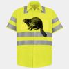 Men's High Visibility Safety Short Sleeve Work Shirt Thumbnail