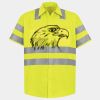 Men's High Visibility Safety Short Sleeve Work Shirt Thumbnail