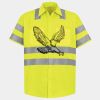Men's High Visibility Safety Short Sleeve Work Shirt Thumbnail