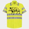 Men's High Visibility Safety Short Sleeve Work Shirt Thumbnail