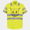 Men's High Visibility Safety Short Sleeve Work Shirt Thumbnail
