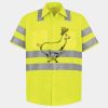 Men's High Visibility Safety Short Sleeve Work Shirt Thumbnail