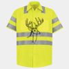 Men's High Visibility Safety Short Sleeve Work Shirt Thumbnail