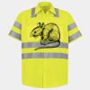 Men's High Visibility Safety Short Sleeve Work Shirt Thumbnail