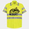 Men's High Visibility Safety Short Sleeve Work Shirt Thumbnail