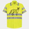 Men's High Visibility Safety Short Sleeve Work Shirt Thumbnail