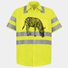 Men's High Visibility Safety Short Sleeve Work Shirt Thumbnail