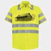 Men's High Visibility Safety Short Sleeve Work Shirt Thumbnail