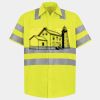 Men's High Visibility Safety Short Sleeve Work Shirt Thumbnail