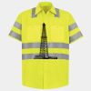 Men's High Visibility Safety Short Sleeve Work Shirt Thumbnail