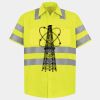 Men's High Visibility Safety Short Sleeve Work Shirt Thumbnail