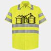 Men's High Visibility Safety Short Sleeve Work Shirt Thumbnail