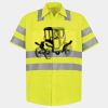 Men's High Visibility Safety Short Sleeve Work Shirt Thumbnail